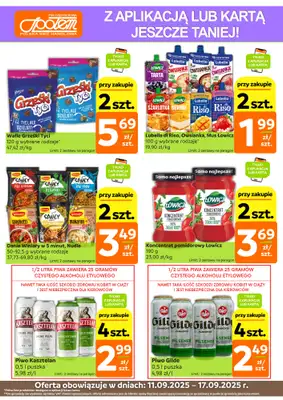 Społem Częstochowa - gazetka promocyjna Gazetka od czwartku 11.09 do środy 17.09