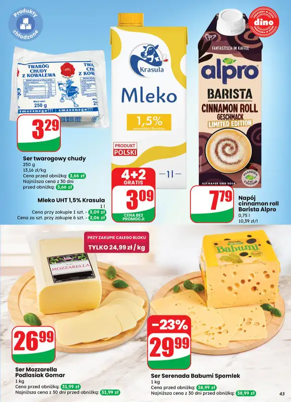 Dino - gazetka promocyjna Gazetka od środy 10.09 do wtorku 16.09 - strona 43