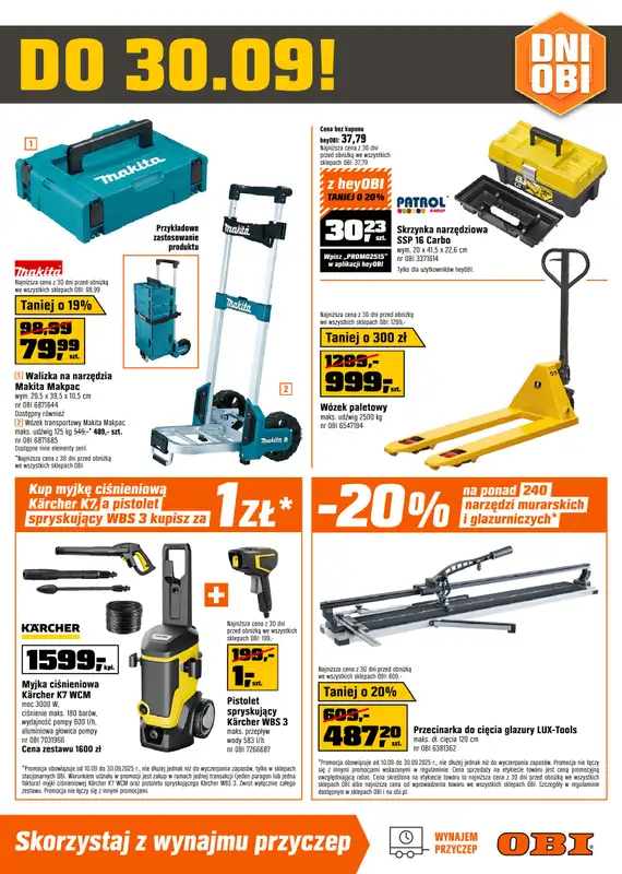 OBI - gazetka promocyjna Gazetka od środy 10.09 do wtorku 30.09 - strona 15