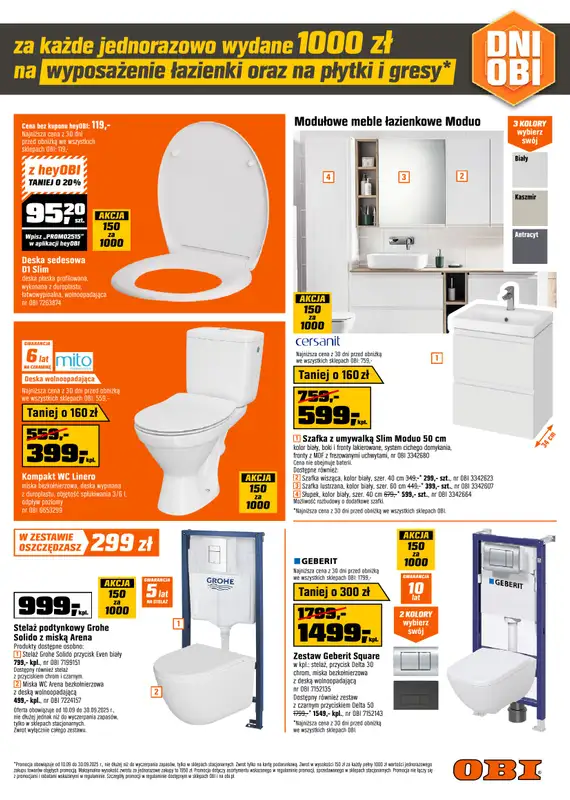 OBI - gazetka promocyjna Gazetka od środy 10.09 do wtorku 30.09 - strona 3