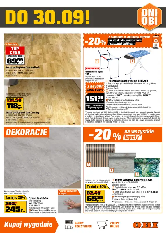OBI - gazetka promocyjna Gazetka od środy 10.09 do wtorku 30.09 - strona 9