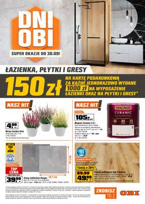 OBI - gazetka promocyjna Gazetka od środy 10.09 do wtorku 30.09