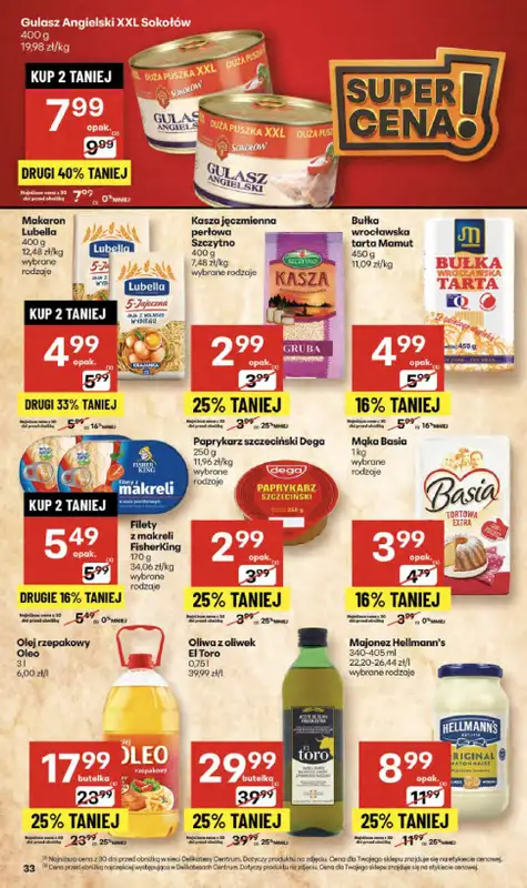 Delikatesy Centrum - gazetka promocyjna Gazetka  do środy 17.09 - strona 33