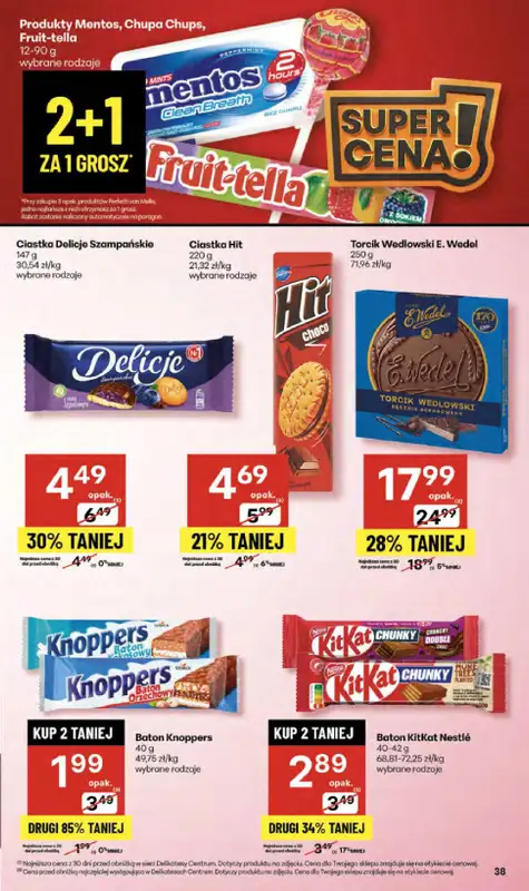 Delikatesy Centrum - gazetka promocyjna Gazetka  do środy 17.09 - strona 38