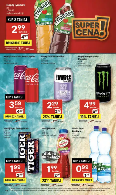Delikatesy Centrum - gazetka promocyjna Gazetka  do środy 17.09 - strona 43