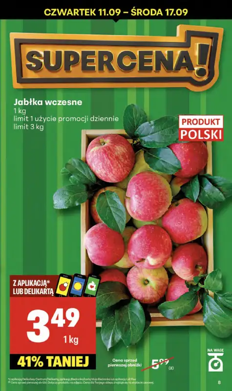 Delikatesy Centrum - gazetka promocyjna Gazetka  do środy 17.09 - strona 8