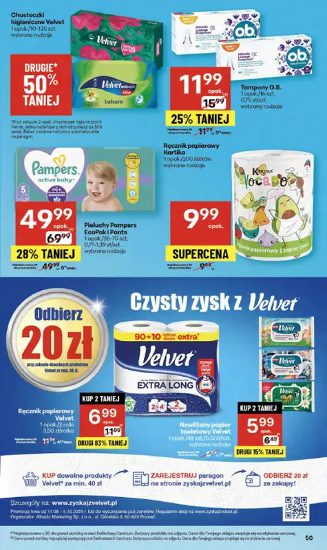 Delikatesy Centrum - gazetka promocyjna Gazetka  do środy 17.09 - strona 50
