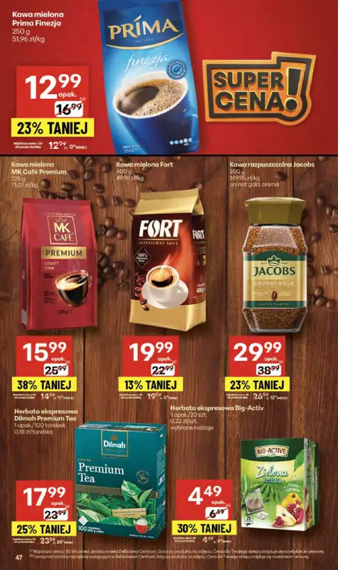 Delikatesy Centrum - gazetka promocyjna Gazetka  do środy 17.09 - strona 47