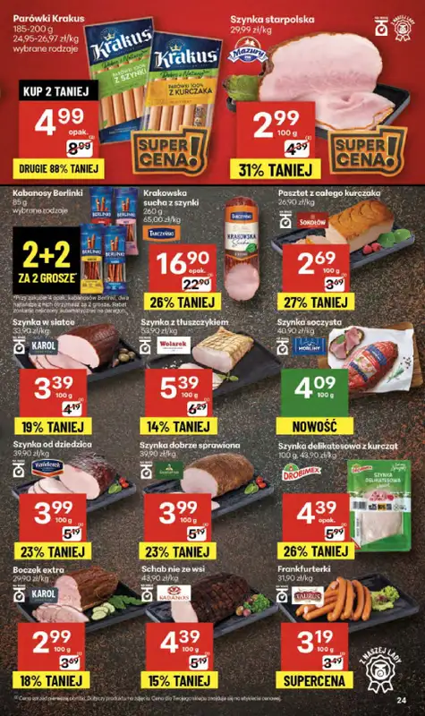 Delikatesy Centrum - gazetka promocyjna Gazetka  do środy 17.09 - strona 24