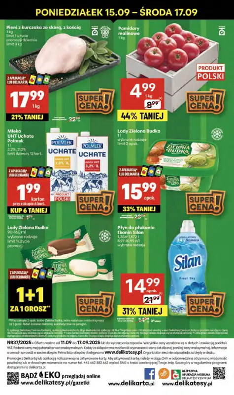 Delikatesy Centrum - gazetka promocyjna Gazetka  do środy 17.09 - strona 2