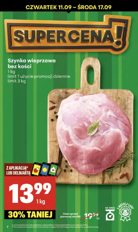 Delikatesy Centrum - gazetka promocyjna Gazetka  do środy 17.09 - strona 7