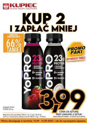 Kupiec - gazetka promocyjna Promopaki od środy 10.09 do wtorku 16.09