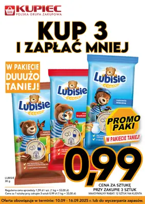 Kupiec - gazetka promocyjna Promopaki od środy 10.09 do wtorku 16.09 - strona 7