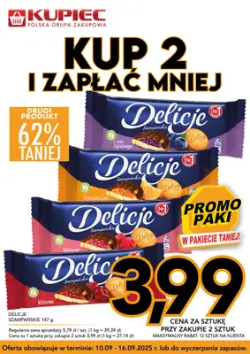 Kupiec - gazetka promocyjna Promopaki od środy 10.09 do wtorku 16.09 - strona 9