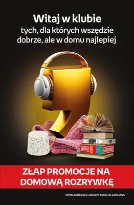 Empik - gazetka promocyjna Złap promocje na domową rozrywkę od środy 10.09 do wtorku 23.09 Empik - gazetka promocyjna Złap promocje na domową rozrywkę od środy 10.09 do wtorku 23.09