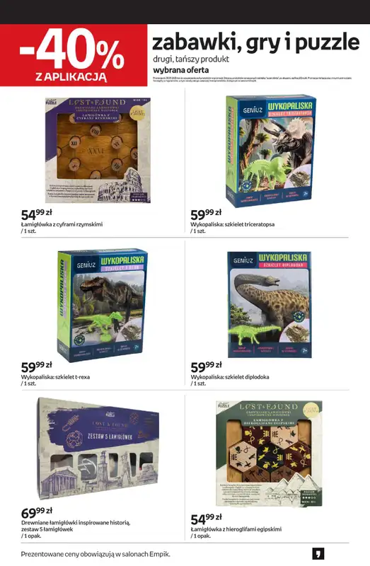 Empik - gazetka promocyjna Złap promocje na domową rozrywkę od środy 10.09 do wtorku 23.09 - strona 8