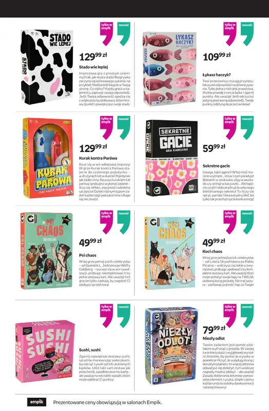 Empik - gazetka promocyjna Złap promocje na domową rozrywkę od środy 10.09 do wtorku 23.09 - strona 11