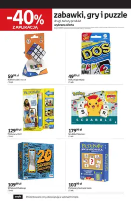 Empik - gazetka promocyjna Złap promocje na domową rozrywkę od środy 10.09 do wtorku 23.09 - strona 7 Empik - gazetka promocyjna Złap promocje na domową rozrywkę od środy 10.09 do wtorku 23.09 - strona 7