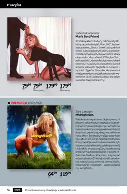 Empik - gazetka promocyjna Tom kultury: muzyka od środy 10.09 do wtorku 23.09 - strona 3 Empik - gazetka promocyjna Tom kultury: muzyka od środy 10.09 do wtorku 23.09 - strona 3