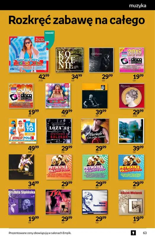 Empik - gazetka promocyjna Tom kultury: muzyka od środy 10.09 do wtorku 23.09 - strona 10