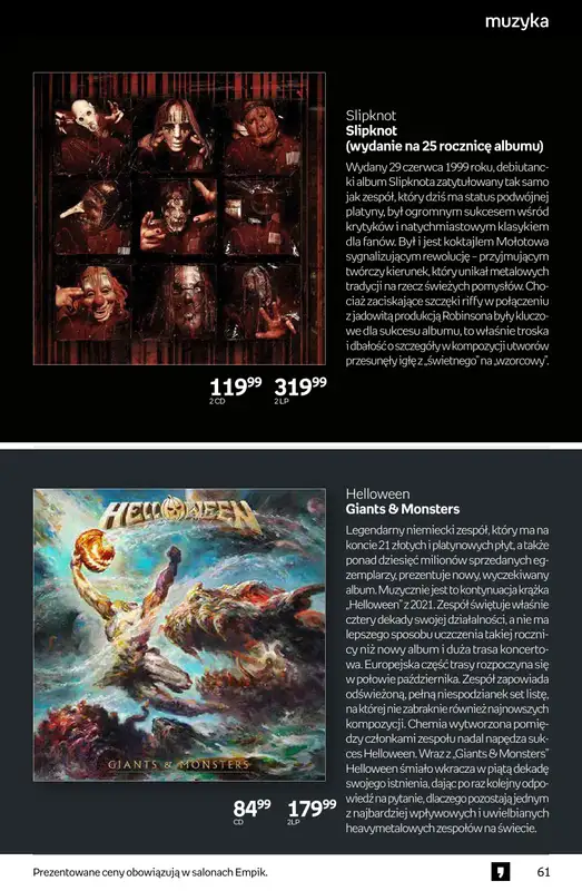 Empik - gazetka promocyjna Tom kultury: muzyka od środy 10.09 do wtorku 23.09 - strona 8