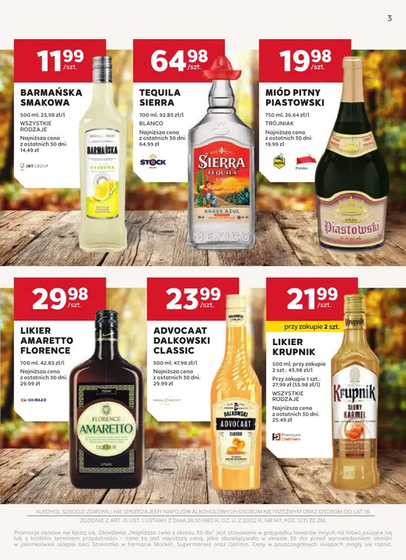 Stokrotka - gazetka promocyjna W dobrym smaku od czwartku 11.09 do środy 08.10 - strona 3