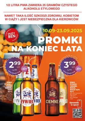 Duży Ben - gazetka promocyjna Gazetka piwna od środy 10.09 do wtorku 23.09