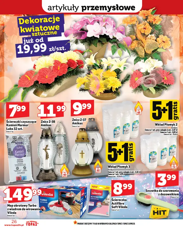 TOPAZ - gazetka promocyjna Gazetka od czwartku 18.09 do środy 24.09 - strona 26