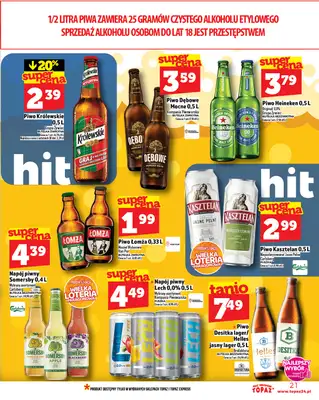 TOPAZ - gazetka promocyjna Gazetka od czwartku 18.09 do środy 24.09 - strona 21 TOPAZ - gazetka promocyjna Gazetka od czwartku 18.09 do środy 24.09 - strona 21