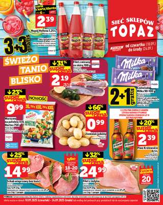 TOPAZ - gazetka promocyjna Gazetka od czwartku 18.09 do środy 24.09
