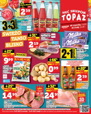 TOPAZ - gazetka promocyjna Gazetka od czwartku 18.09 do środy 24.09 TOPAZ - gazetka promocyjna Gazetka od czwartku 18.09 do środy 24.09