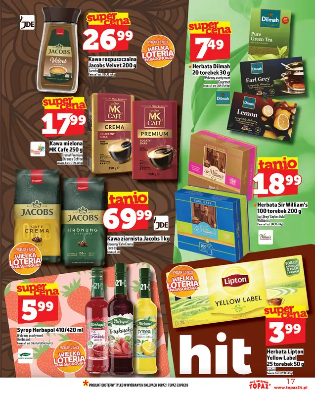 TOPAZ - gazetka promocyjna Gazetka od czwartku 18.09 do środy 24.09 - strona 17