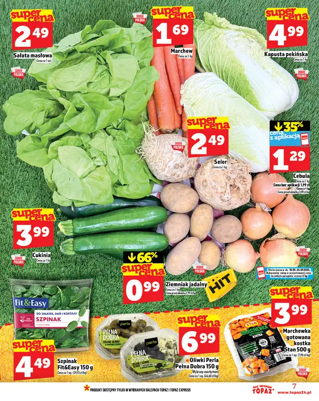 TOPAZ - gazetka promocyjna Gazetka od czwartku 18.09 do środy 24.09 - strona 7