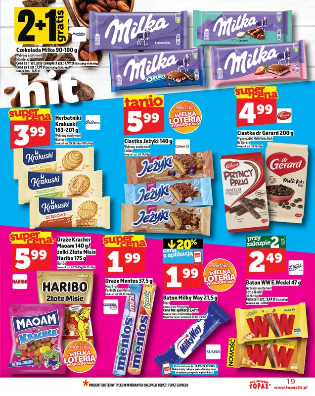 TOPAZ - gazetka promocyjna Gazetka od czwartku 18.09 do środy 24.09 - strona 19
