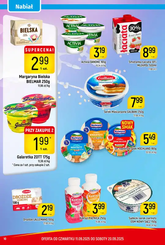 Delikatesy Piotruś Pan - gazetka promocyjna Gazetka od czwartku 11.09 do soboty 20.09 - strona 10