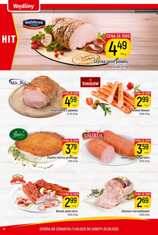 Delikatesy Piotruś Pan - gazetka promocyjna Gazetka od czwartku 11.09 do soboty 20.09 - strona 6