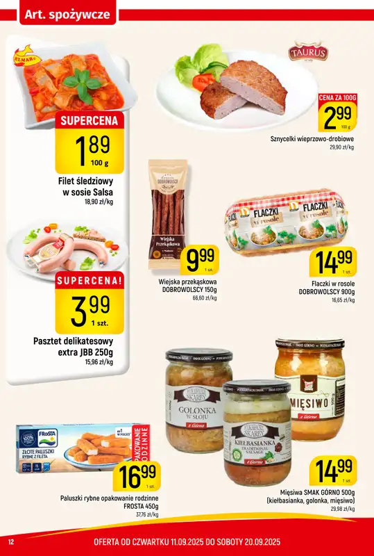 Delikatesy Piotruś Pan - gazetka promocyjna Gazetka od czwartku 11.09 do soboty 20.09 - strona 12