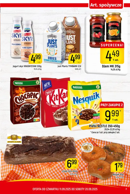 Delikatesy Piotruś Pan - gazetka promocyjna Gazetka od czwartku 11.09 do soboty 20.09 - strona 7