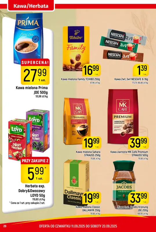 Delikatesy Piotruś Pan - gazetka promocyjna Gazetka od czwartku 11.09 do soboty 20.09 - strona 20