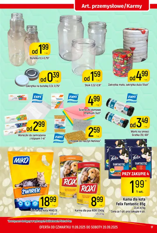 Delikatesy Piotruś Pan - gazetka promocyjna Gazetka od czwartku 11.09 do soboty 20.09 - strona 17