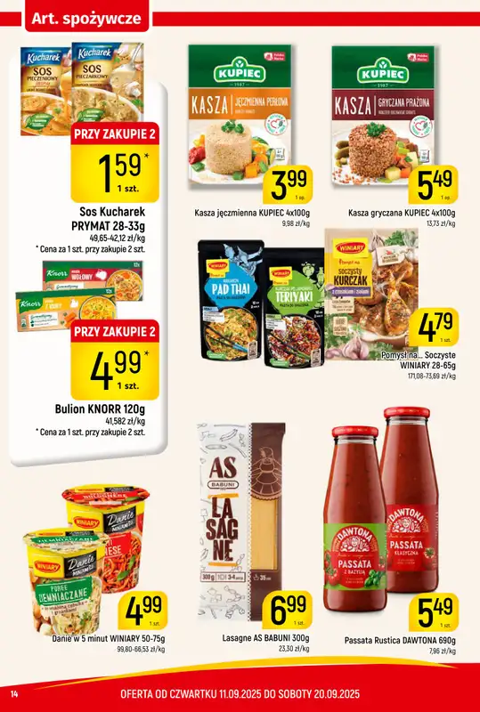 Delikatesy Piotruś Pan - gazetka promocyjna Gazetka od czwartku 11.09 do soboty 20.09 - strona 14