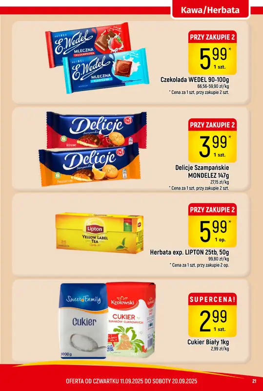 Delikatesy Piotruś Pan - gazetka promocyjna Gazetka od czwartku 11.09 do soboty 20.09 - strona 21