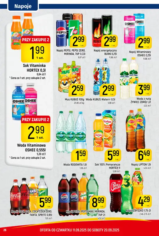 Delikatesy Piotruś Pan - gazetka promocyjna Gazetka od czwartku 11.09 do soboty 20.09 - strona 26