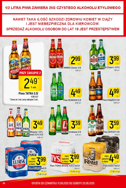 Delikatesy Piotruś Pan - gazetka promocyjna Gazetka od czwartku 11.09 do soboty 20.09 - strona 24