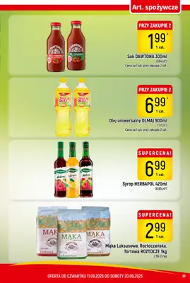 Delikatesy Piotruś Pan - gazetka promocyjna Gazetka od czwartku 11.09 do soboty 20.09 - strona 23