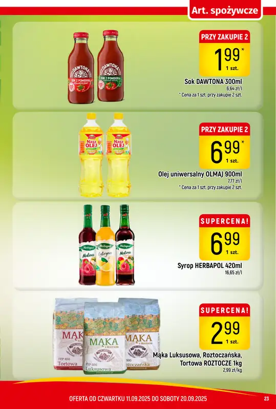 Delikatesy Piotruś Pan - gazetka promocyjna Gazetka od czwartku 11.09 do soboty 20.09 - strona 23