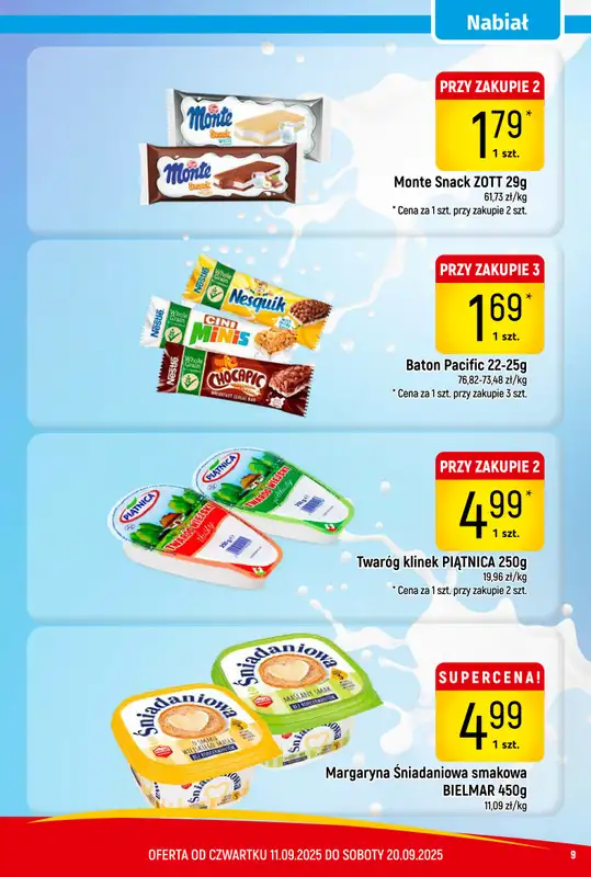 Delikatesy Piotruś Pan - gazetka promocyjna Gazetka od czwartku 11.09 do soboty 20.09 - strona 9