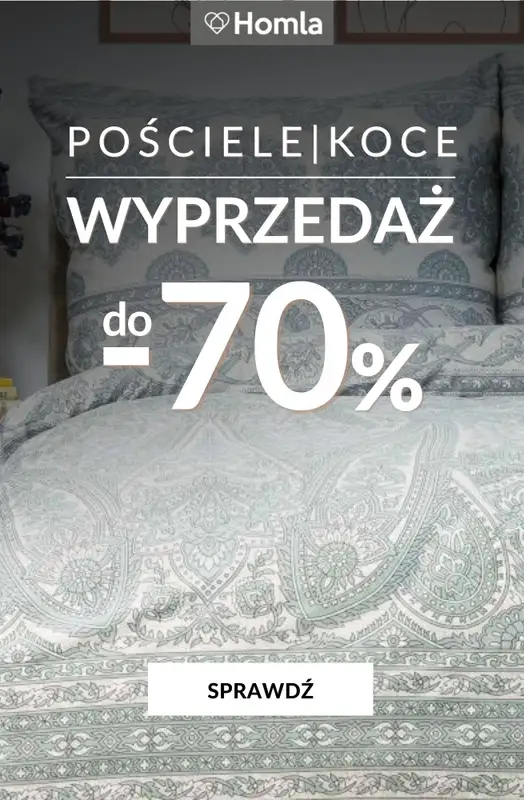 Homla - gazetka promocyjna Do -70% pościele i koce od piątku 12.09 