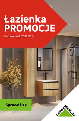 Leroy Merlin - gazetka promocyjna PROMOCJE - Łazienka od czwartku 11.09 do wtorku 23.09