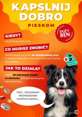 Duży Ben - gazetka promocyjna Kapslnij dobro pieskom! od czwartku 11.09 do piątku 10.10